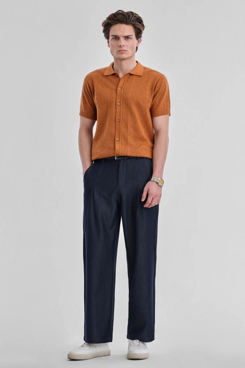 سنيتش Straight Fit Stretch Trousers